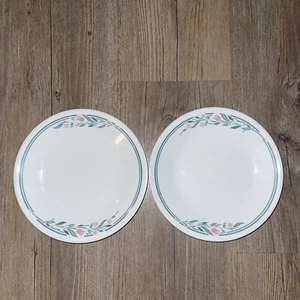 Corelle Set Of 2 ROSEMARIE Bread & Butter Dessert Plates 6 3/4" Tulips Floral - Picture 1 of 4
