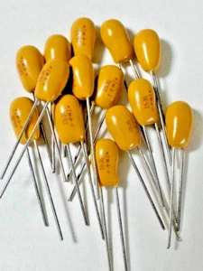 10X - 10uF @ 35V (10%) *ORIGINAL SPRAGUE* Radial Solid Tantalum CAPACITOR # 188 - Picture 1 of 1