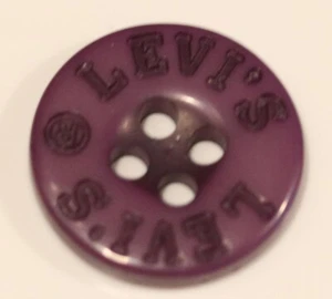 10 Lot LEVI'S NOS Replacement Extra Spare Shirt Button PURPLE Acrylic 5/8” - Picture 1 of 4