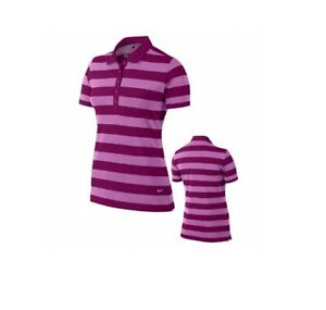 Nike Womens Golf Polo Shirt Activewear Purple UK Size M #REF44