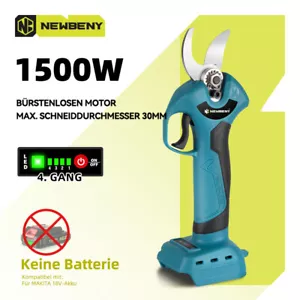 Akku Gartenschere Astschere Stschneider Rebschere Baumschere Für 18V Makita - Bild 1 von 13