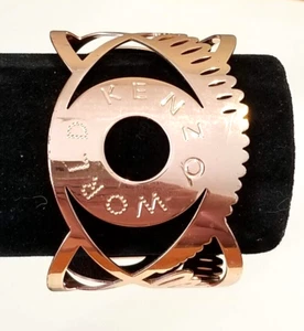 *Kenzo Silber Rosegold Cut Out Statement Armreif** - Bild 1 von 6