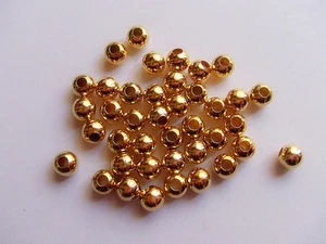 25pz perline metallo spacer separatori 8mm colore oro bijoux - Foto 1 di 1