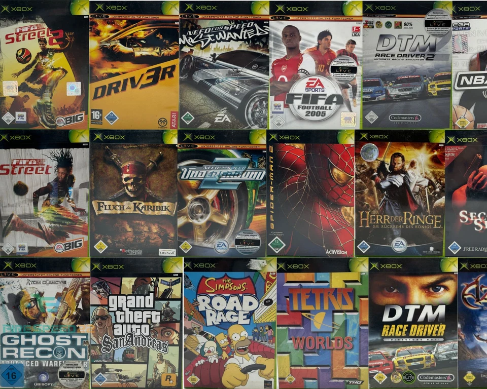 XBOX Classic Spiele Auswahl Retro Spielesammlung Klassiker Abenteuer SportAction - Bild 1 von 1