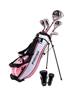  X7 Junior Complete Golf Club Set for Children Kids - Right Hand Pink Ages 9-12 - Picture 1 of 7