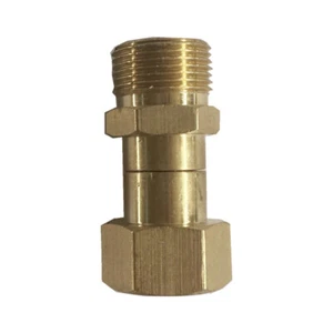 Junta giratoria para lavadora a presión rotación de 360 grados 14 mm M22 cobre con lavadora - Imagen 1 de 3