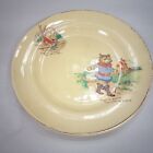 VINTAGE RETRO CHILDS PLATE, HUMPTY DUMPTY AND PUSS IN BOOTS (03)