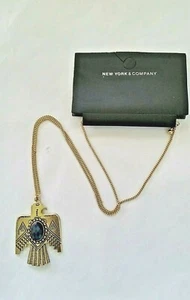 COLLAR COLGANTE PÁJARO VIVO METAL TONO ORO SUROESTE ÚNICO PB8228 - Imagen 1 de 2