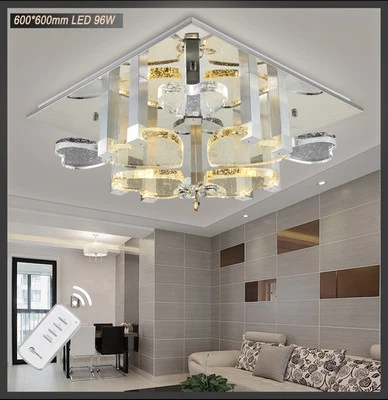 LED Deckenleuchte Kristall 1666 Fernbedienung  Lichtfarbe  getrennt schaltbar - Bild 1 von 4