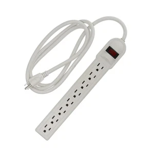 Protector contra sobretensiones 6 pies 8 salidas 14 AWG/3, 15A, 90J - Imagen 1 de 1