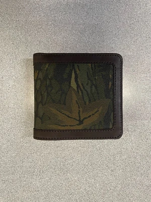 Filson Packer Wallet Leather Canvas Maple Bark Camo Bifold 12 Card Slots NWT G1 - Image 1 of 4