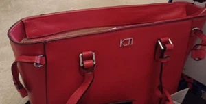 KTD Leather Tote Bag KTD-536 Vermillion red KTD by Kenzo Takada Usual RRP £450 - Picture 1 of 4