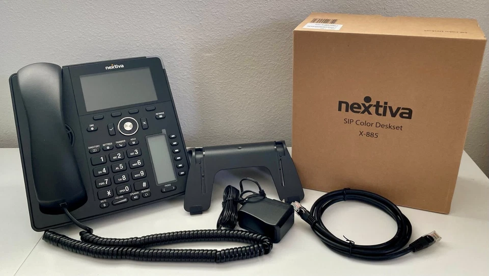 Telefone de mesa Nextiva X-885 POE IP - Imagem 1 de 1