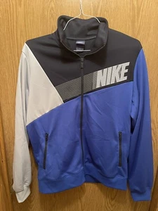 Nike Full Zip Track Warm Up Zip Side Pockets Mens Large - Picture 1 of 10