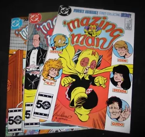 1985 DC Comics 'MAZING MAN #1-3 Run Lot (NEAR MINT+) - Picture 1 of 3