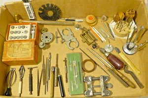 Clock Repair & Watchmaker tool lot. - Picture 1 of 23