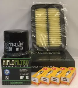 Service Kit für Suzuki GSX650 (2008 bis 2016) Filter und 4 x NGK Zündkerzen - Bild 1 von 6