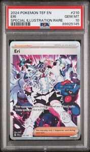 PSA 10 Eri Ilustración Especial Raro #210 2024 Pokemon Tef 89925145 - Imagen 1 de 2