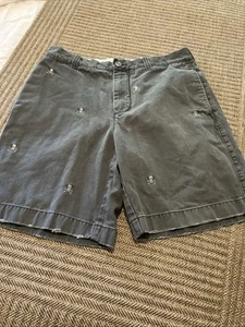 J Crew dunkelgraue Piraten Totenkopf Shorts Größe 32 - Bild 1 von 6