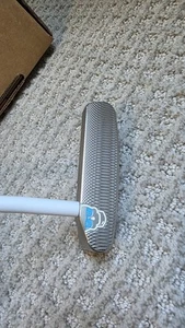 Swag Golf Icy Blue Argyle Savage Too Putter - Left Handed Sight Line - Picture 1 of 4