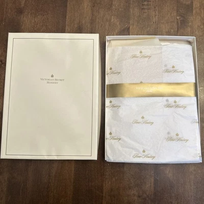 Medias Medianas Vintage Victorias Secret London Stretch Cantrece Crema Foto 1 de 4