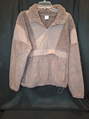 #196 PULÔVER ACONCHEGANTE ROSA Victoria's Secret tamanho grande teddy half - zíper tamanho Grande - Imagem 1 de 4