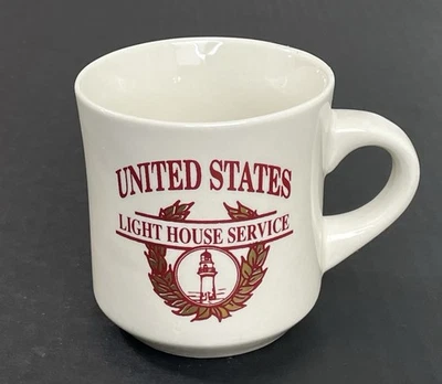 Vintage United States Light House Service Diner Style Coffee Mug RARE - Image 1 of 4