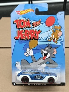 2014 Hot Wheels Tom and Jerry Serie 4/6 HW VERFOLGUNG blau-weiß mit schwarzer OH5-Speiche - Bild 1 von 2
