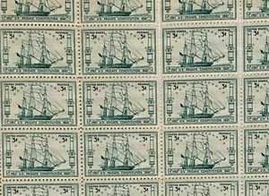 US Scott 951 Frigate Constitution 1940's Commemorative Postage Stamp Mint Sheet. - Picture 1 of 2