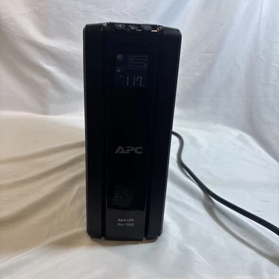 APC Back-UPS Pro, 1500VA/865W 120V 5-15R outlets AVR LCD BR1500G Two Batteries - Image 1 of 4