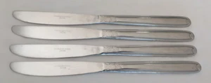 VTG Stainless Steel Dinner Knives Set of 4 Totem like Handle Design - Picture 1 of 6