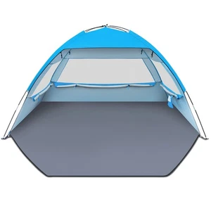 Beach Tent Sun Shelter for 3/4-5/6-7/8-10 Person with UPF 50+ UV Protection, ... - Picture 1 of 7