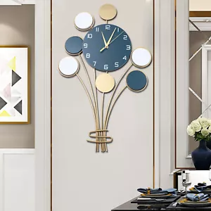 25" Large Hanging Wall Clock Balloon Metal Wall Watch Living Room Home Decor - Picture 1 of 12