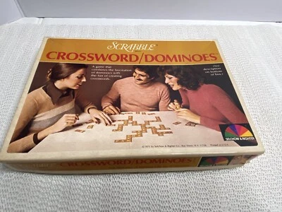 Vintage Scrabble Brand Crossword Dominoes Sealed Game 1975 Sealed NIB - Image 1 of 4