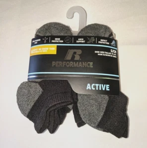 Russell Performance Active Jungen 6-teilig schwarz/grau Söckchen S 4,5-8,5 Geruchskontrolle - Bild 1 von 2