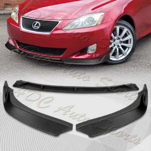 For 2006-2008 Lexus IS250 IS350 STP-Style Matt Black Front Bumper Spoiler Lip - Picture 1 of 5