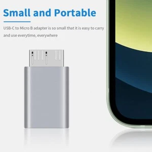 USB Type C 3.1 Female to USB 3.0 Micro B Male Data HDD Connecxpa Adapter A8V9 - Zdjęcie 1 z 10