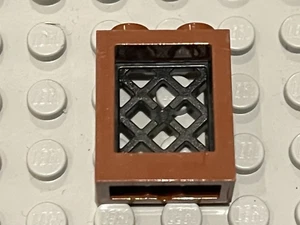 Fenetre LEGO RedBrown window ref 60592 + pane 38320 / Set 75947 ... - Picture 1 of 1