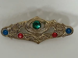 Vintage Medieval Style Gem Brooch - Picture 1 of 4