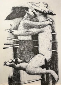 AGUSTIN BEJARANO. Engraving. Serigraphy .Contemporary Art. Cuban Art. - Picture 1 of 6