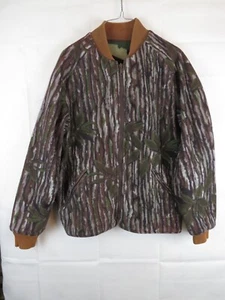 Cabela's REVERSIBLE Whitetail Clothing USA Old school CAMO Bomber Jacket Coat S - Picture 1 of 6