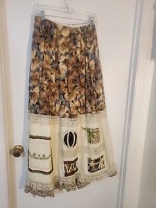 VTG Pioneer Western Frontier Handmade Skirt Costume Women's Medium - Picture 1 of 11