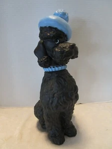 Vintage Quietschpudel Hundespielzeug Gummi schwarz W. Germany 60er Jahre 15,5"T - Bild 1 von 12