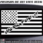 Work For It Vinyl Usa Flag Decal Sticker Suv Car Truck Toy Window Rv Travel Atv