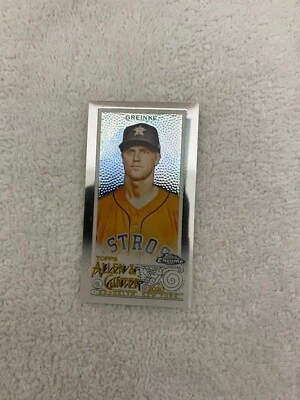 2020 TOPPS CHROME ALLEN & GINTER MINI ZACK GREINKE #121 - Image 1 of 2