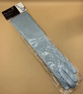Leg Avenue - Extra Long Satin Blue Belle Princess Costume Cosplay Gloves - Picture 1 of 4