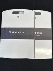 ^ Lot of 2 Henckels 10.25" x 15" Cutting Board White With Gray Trim NEW - Picture 1 of 4