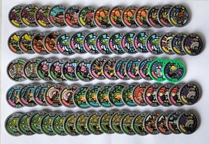 Yo-kai Watch medal coin Lot of 72 Yokai Medals Hasbro Many Repeated See Photos - Imagen 1 de 19