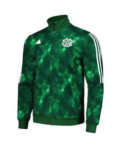 Adidas Celtic FC Fußball grün Full-Zip Trainingsjacke Oberteil Herren Größe L IP6299 - Bild 1 von 9