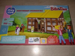 Playtive Bibi und Tina Martinshof Pferdestall Klemmbaustein Set 641 Teile Neu - Bild 1 von 5